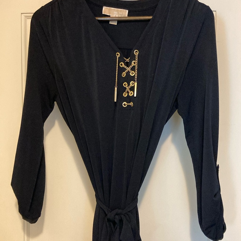 Michael Kors navy blue maxi dress